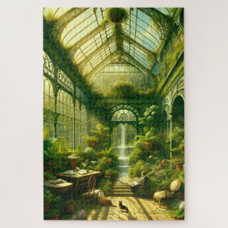 Ontspannen Waterval Greenhouse  Natuur Scene Legpuzzel