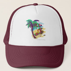 Ontspannen Zomer Beer op Tropical Beach Trucker Pet