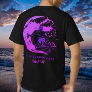 Ontspannen Zomer Stemming Paars door Salty AF T-shirt