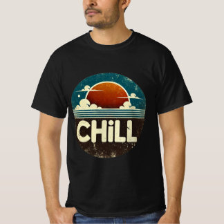 Ontspannen Zonsondergang: Wolken en Oceaan Serenit T-shirt