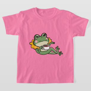 Ontspannend Groen Kikker Thee Liefhebber Shirt - U