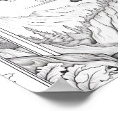 Ontspannend Landschapskleurend Poster (Hoek)