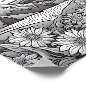 Ontspannend Landschapskleurend Poster (Hoek)