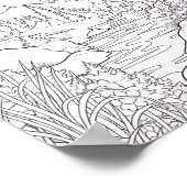 Ontspannend Landschapskleurend Poster (Hoek)