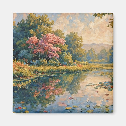 Ontspannend schilderij magneet (Voorkant)