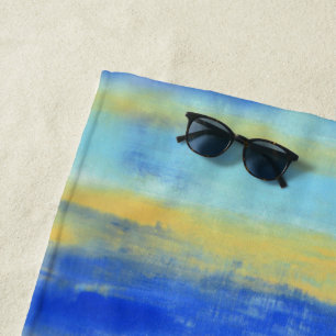 Ontspannend Strand Aqua Turquoise Nautisch  Strandlaken