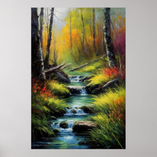 Ontspannende geluiden van het bos poster