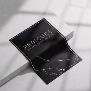 Ontspannende Pedicure Minimalistische Poster