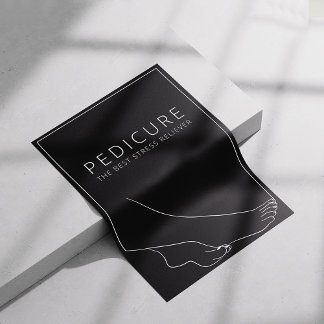 Ontspannende Pedicure Minimalistische Poster