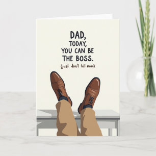 Ontspannende Vaderdag Schoenen Kaart