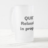 Ontspanning in uitvoering frosted mok (Voorkant links)