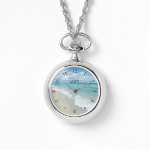 Ontspanning Strand Uitzicht Monogram Horloge