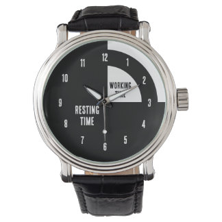 Ontspanningstijd / Werktijd Grappig Horloge