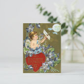 Ontspruit het Valentijnse Briefkaart van de Maan (Staand voorkant)