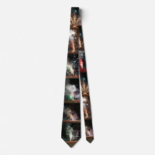 Ontsteek de Nacht Vuurwerk Necktie Stropdas