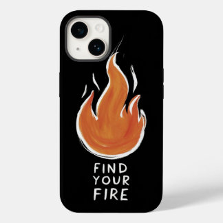 Ontsteek je passie | Handgetekende vuur iPhone 14 Case-Mate iPhone 14 Hoesje