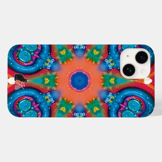 Ontsteking Kaleidoscope iPhone Case (Achterkant (horizontaal))