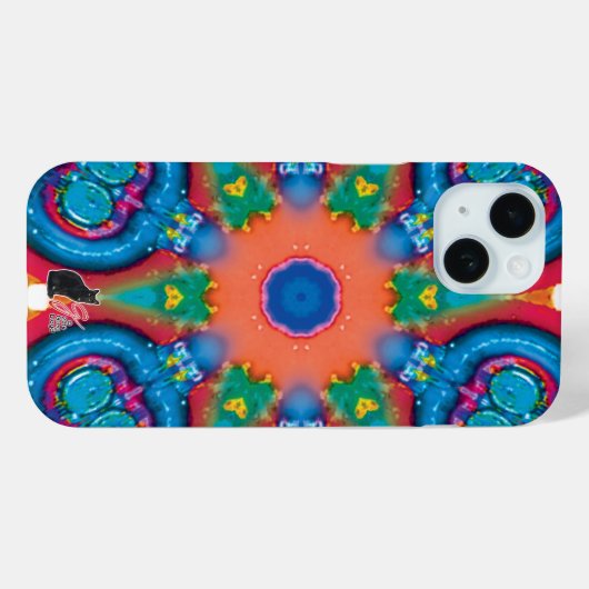 Ontsteking Kaleidoscope iPhone Case (Achterkant (horizontaal))