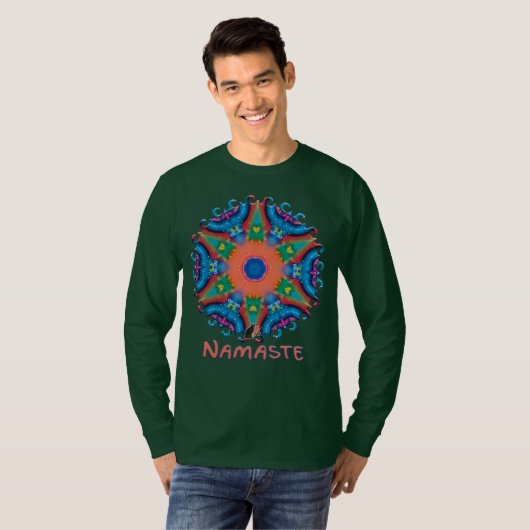 Ontsteking Namaste Kaleidoscope T-Shirt (Voorkant volledig)
