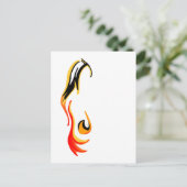 ontstoken briefkaart (Staand voorkant)