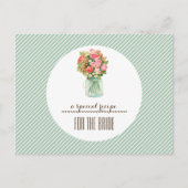 Ontvang Bride. Mason Jar Floral Briefkaart (Voorkant)
