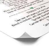 Ontvang een Happy Marriage Lemon Roze douche-cadea Poster (Hoek)