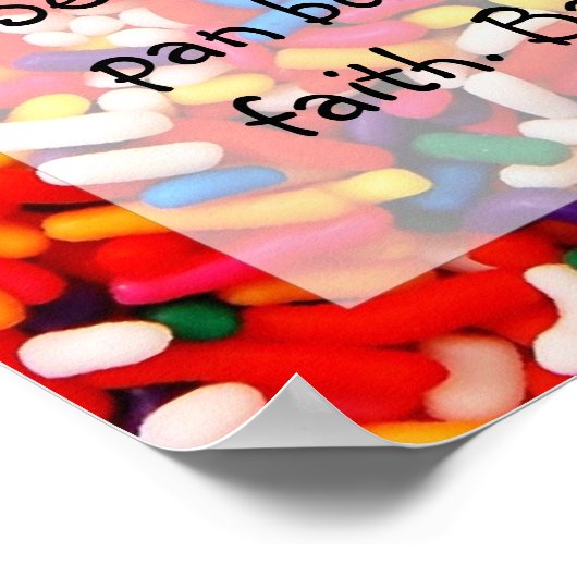 Ontvang een Poster met snoepgoed (Hoek)