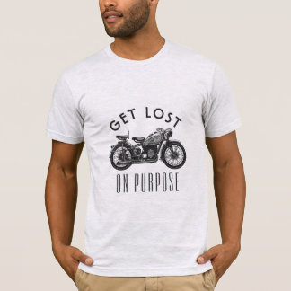 Ontvang een verlies op het doel - Zen-motorfiets T-shirt