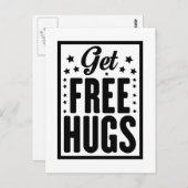 Ontvang gratis knuffels briefkaart (Voorkant / Achterkant)