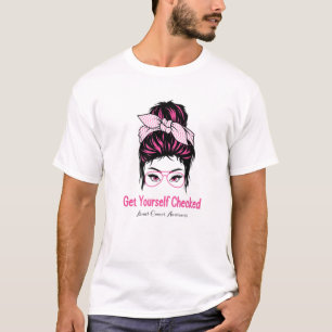 Ontvang je eigen gecheckte Bun Breast Cancer AWare T-shirt