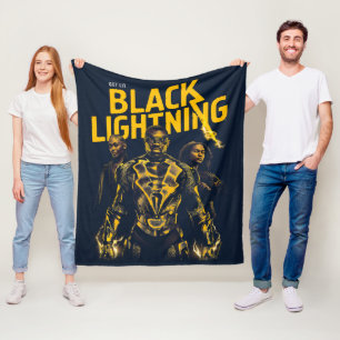 Ontvang Licht - Black Lightning Fleece Deken