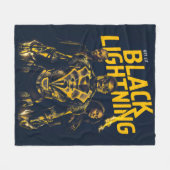 Ontvang Licht - Black Lightning Fleece Deken (Voorkant (Horizontaal))