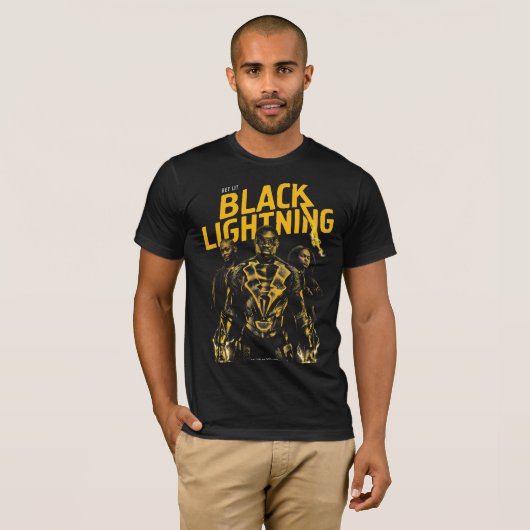 Ontvang Licht - Black Lightning T-shirt (Voorkant volledig)