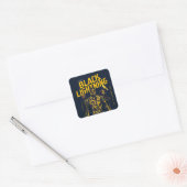 Ontvang Licht - Black Lightning Vierkante Sticker (Envelop)