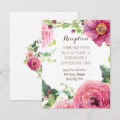 Ontvang Roos Peony met modern eenvoudig lef Kaart (Voorkant / Achterkant)