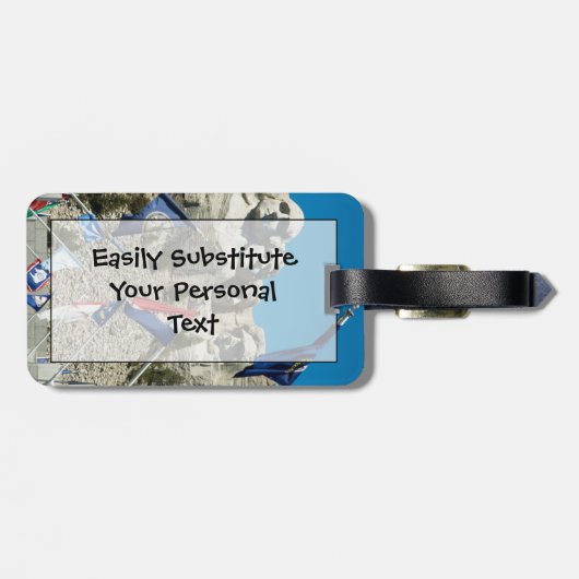 Ontvang Rushmore Hall of Flags - Easy ID Personal Bagagelabel (Achterkant horizontaal)