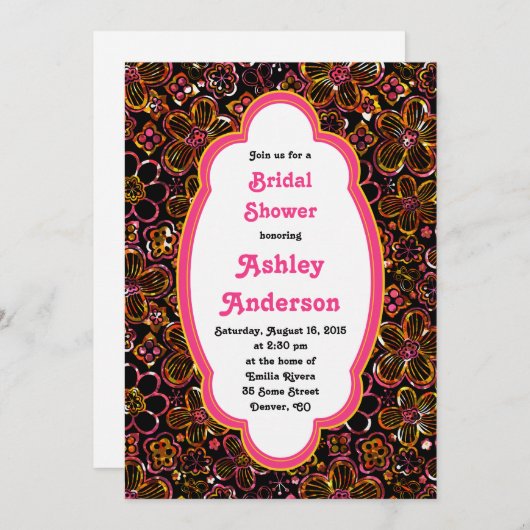 Ontvang Vrijgezellenfeest Uitnodigen | Glas in loo Kaart (Voorkant / Achterkant)