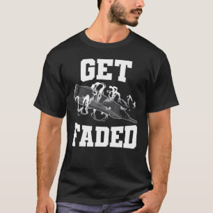 Ontvang zwevende Barber Haircut Fade Razor Clipper T-shirt