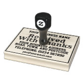 Ontvangen Met Dank met Naam, Adres, enz Rubberstempel (Stempel)