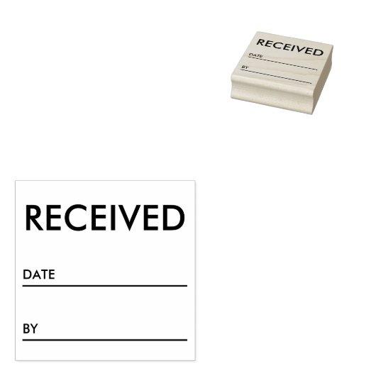 Ontvangen Professionele Kantoor Rubberstempel Rubberstempel (Gestempeld)