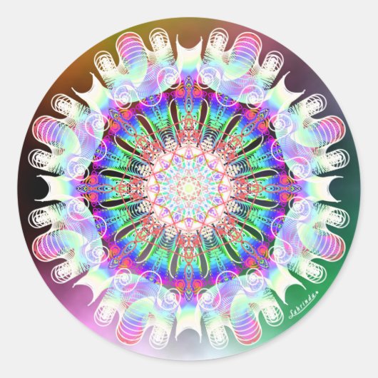 Ontvangen Ronde Sticker (Voorkant)