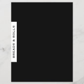 Ontvanger divider | Brood en rollen | Zwart-wit (Achterkant)