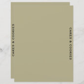 Ontvanger divider | Cake & Cookie | Eenvoudige Sag (Voorkant / Achterkant)