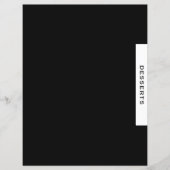 Ontvanger divider | Desserts | Zwart-wit (Voorkant)