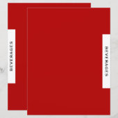 Ontvanger divider | Dranken | Rood zwart/wit (Voorkant / Achterkant)