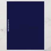 Ontvanger divider | Navy Blue en White | Desserts (Achterkant)