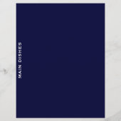 Ontvanger divider | Navy Blue en White | Hoofddeks (Achterkant)
