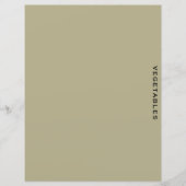 Ontvanger divider | Sage en zwart | Groenten (Voorkant)