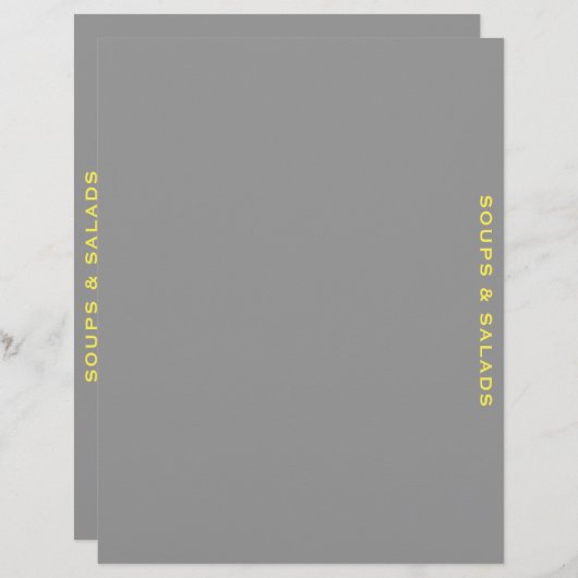 Ontvanger divider | Soep en Salades | Grijs en Gee (Voorkant / Achterkant)