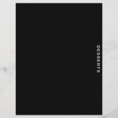 Ontvanger divider | Zwart-wit | Desserts (Voorkant)